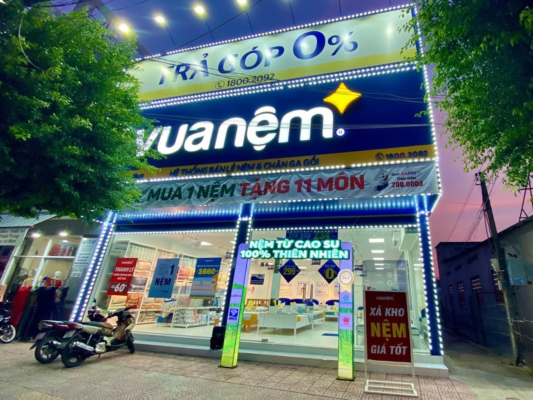 Không gian showroom Vua Nệm